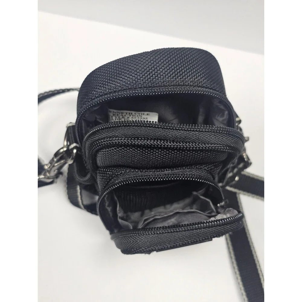 Kenneth Cole Reaction Camera Bag Travel Case w/ Shoulder Strap Black